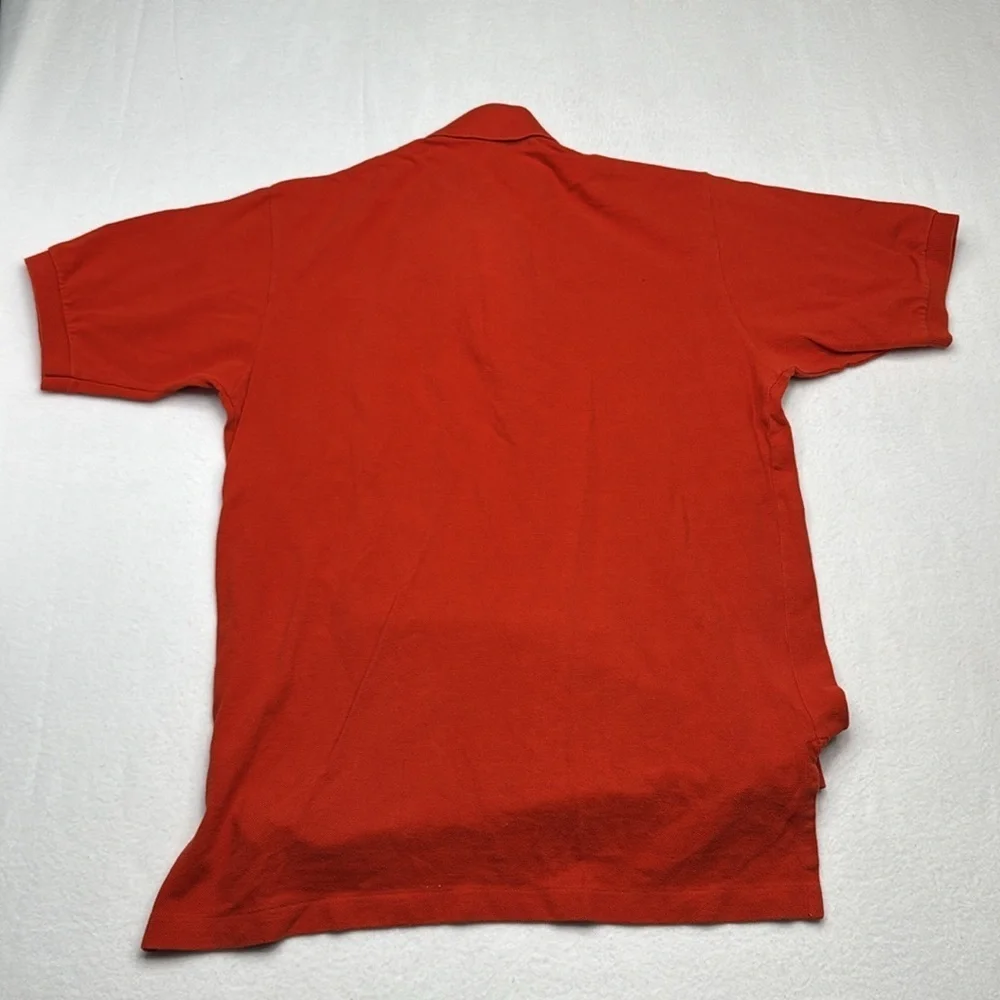 Ralph Lauren men’s polo shirt size M Medium orange 100% cotton vintage Y2K